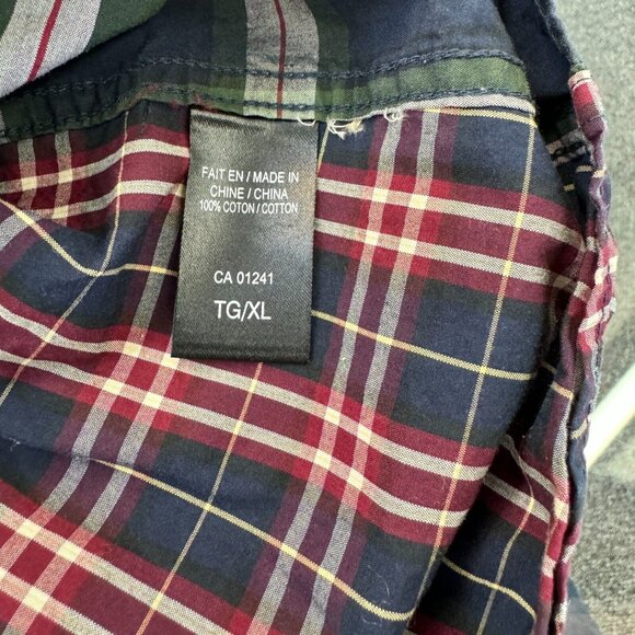 Le 31 Simons Mens Shirt XL Multicolor Plaid Semi-Fit Casual Button Down - Picture 4 of 7